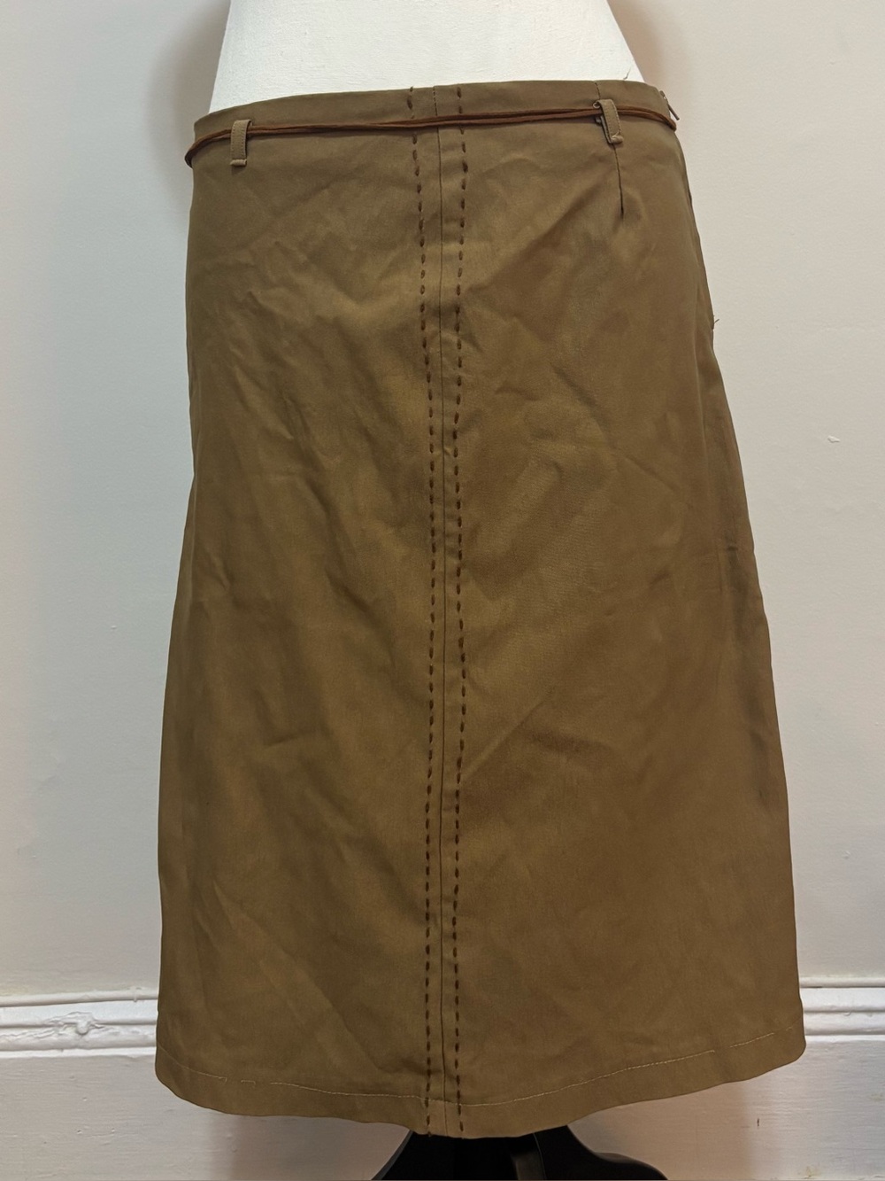 khaki vintage skirt